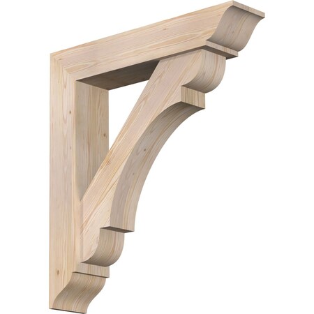 Ekena Millwork Olympic Traditional Smooth Bracket w/ Offset Brace, Douglas Fir, 7 1/2"W x 36"D x 40"H BKT0806X36X40OLY01SDF
